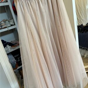 Tulle Cream Skirt